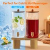 1.5 Gallon Drink Dispenser for Parties (2 Pack) Glass Beverage