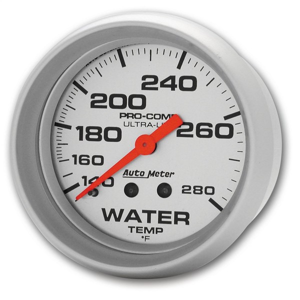 Auto Meter 4431 Ultra-Lite Mechanical Water Temperature Gauge , 2 5/8"