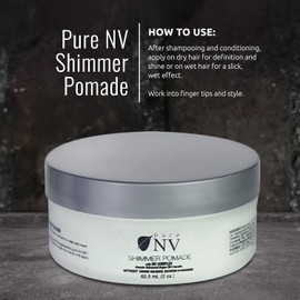 Shimmer Pomade For Non-Greasy Styling & Texture With A Shine Finish, Keratin, Collagen & Argan Oil Infused To Repair, Restore & Strengthen 2 Oz.