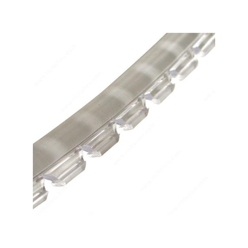 Sommerfeld's Clear Rubber Glass Retainer for Glass Cabinet Rail &