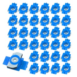 30 PCS 1/4"-20 Nylon Strut Channel Cone Nuts, Thickened Strut Channel Nuts with Zinc Plated, Electro-Galvanized Strut Nuts with Twist Tab for American Channel Support Systems Solar Panels Mounting