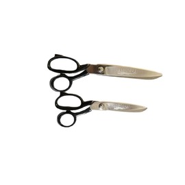 Stainless Steel Heavy Duty Black Color Handle 8'' 10''Dress Making Tailor Scissors Fabric Cutting Sewing Scissors Cloth Cutting Scissors (Both 8'' 10'')