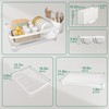 HOMEAILIE Dish Drying Rack with Drainboard,Kitchen Rack for Dishes,Kitchen Counter