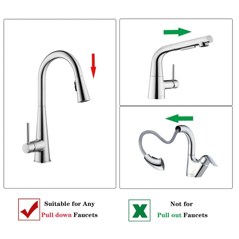 150259 Kitchen Faucet Hose Replacement for moen pull down faucet,
