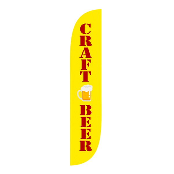 LookOurWay Feather Flag Set, 12 ft Advertising Flag for Business Promotion, Craft Beer