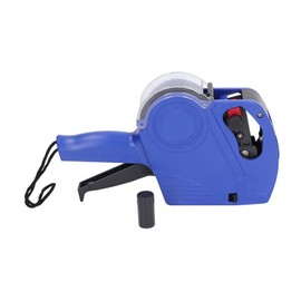 8-Digit Price Label Gun, Manual Labeling Machine, 8-Digit Price Label Gun with Cartridge, Portable Price Labelling Tool, Price Marking Labels (Blue)
