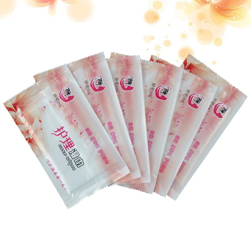 ORFOFE Wet Tissue 100pcs Home Office Wet Wipes Safe Asparagus