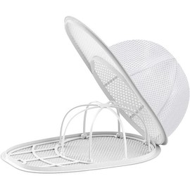Hat Washer Cage Baseball Cap Washing Cage Hat Washer for Washing Machine - Keep Your Caps in Shape While Washing and Drying - Ideal for Adults and Kids Ball caps, White - Color: Hat Bag-1 Pack, Size: 13*8.5 inches