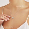 LIHELEI Silver Heart Initial Necklace for Women, 925 Silver, Heart