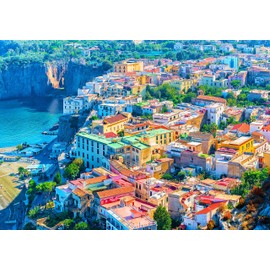 Jigsaw Puzzles 1000 Pieces for Adults and Kids Hard Puzzles Nature Series Large Thousand Pieces Puzzle Coastal Town Board Size 27''x19''