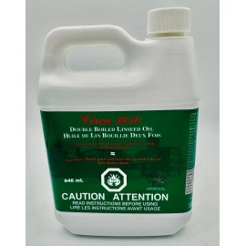 Circa 1850 Double Boiled Linseed Oil  does not contain any solvents or additives - quart