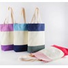 FASYACO Heavy Duty Canvas Reusable Shopping Tote Bag Daily Use