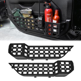 MAIKER OFF ROAD Front Door Organizer Tray Storage Box Side Insert for Jeep Wrangler JL JLU 4XE 2018-2025 & Gladiator JT 2020-2025 Accessories