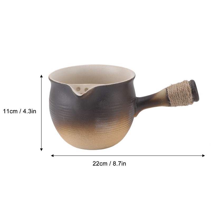 Chinese Ceramic Tea Pot Portable Versatile Large Capacity Side Handle