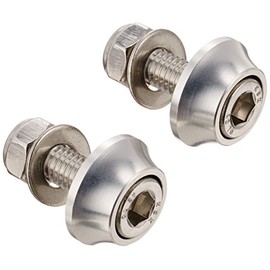 C.F.POSH License Plate Cap Bolts & Nuts Silver 200383