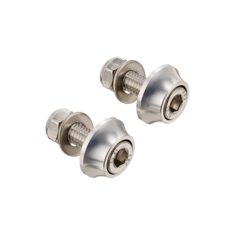 C.F.POSH License Plate Cap Bolts & Nuts Silver 200383