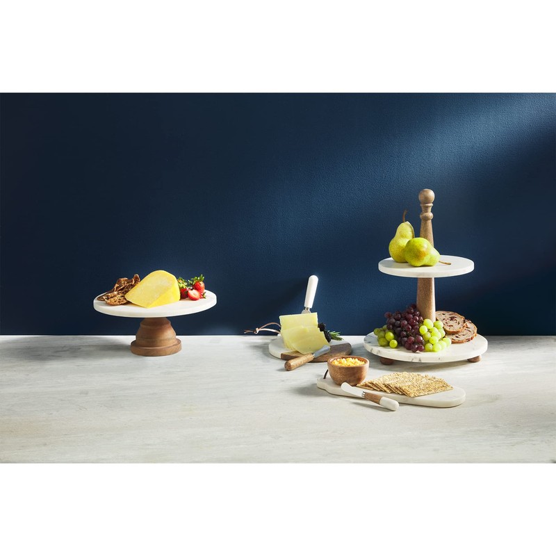 Mud Pie Dip and Tray Set, Natural, Tray 4 1/2"