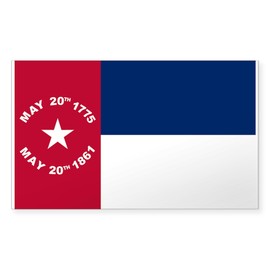 CafePress NC 1861 Flag Sticker Rectangle Bumper Sticker Car Decal