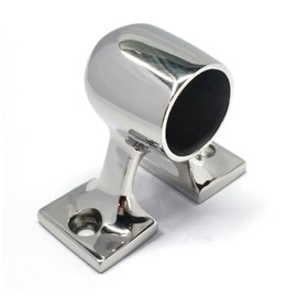 keehui 316 Stainless Steel Marine Grade Boat Hand Rail Fitting 1" OD Tube 90 Degree End Stanchion
