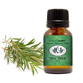 Tea Tree Essential Oil 100% Pure,Undiluted, 10ml Glass Amber Bottle