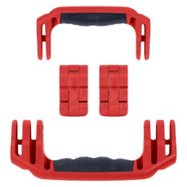 Pelican 1510 Replacement Handle & Latch Set by ColorCase - Red Handles & Double Throw Latches