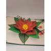 Unbranded Pop Up Merry Christmas Poinsetta Greeting Card #78