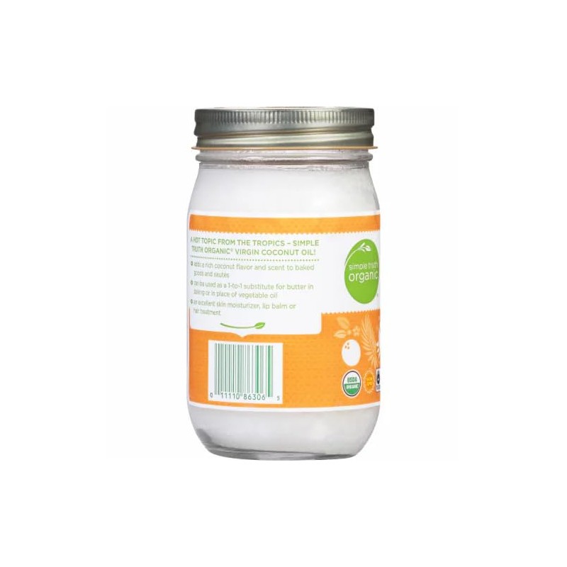 Generic Simple Truth Organic Coconut Oil Unrefined Cold Pressed Virgin