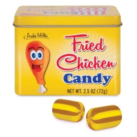 Accoutrements Fried Chicken Flavored Candy in Collector Tin Unique Savory Sweet Snack 72g