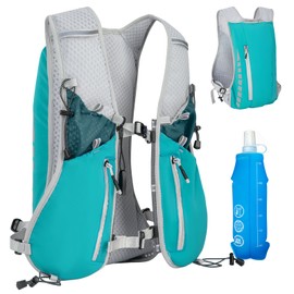 Expansea 7L Running Vest for Men and Women, Running Backpack with 500 ml Water Bottle, Multifunctional Ultralight Reflective Running Vest for Running, Cycling, Trails, Marathons, Camping