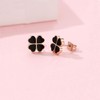 MIKAMU Women's Earrings, Finest, 925 Silver, Popular, Clover, Good Luck,