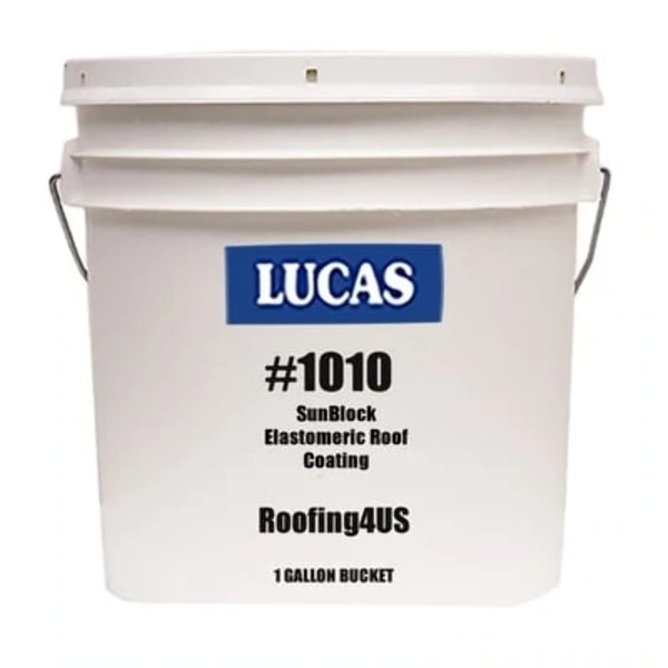 Lucas Sunblock™ White Elastomeric Roof Coating #1010 4 x 1