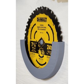 WOP Wall Mount Holder Bracket for Circular Saw Blade 7 1/4" (7.25") Holds Multiple