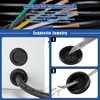 Glarks 43Pcs 10 Size Oval and Round Rubber Grommets Set,