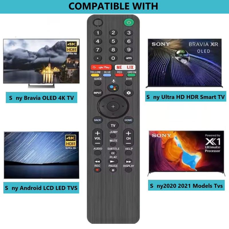 RMF-TX500U Remote Control for Sony Smart TV/Bravia TV with Voice