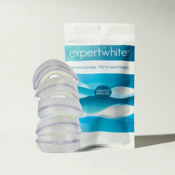 Expertwhite 35% Preloaded Teeth Whitening Trays for Home (5 Individually Sealed Trays pre-Loaded with Professional Strength Gel, 30 Minute Treatment Once Per Day)
