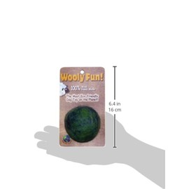 One Pet Planet 86006 2.75-Inch Wooly Fun Ball Dog Toy