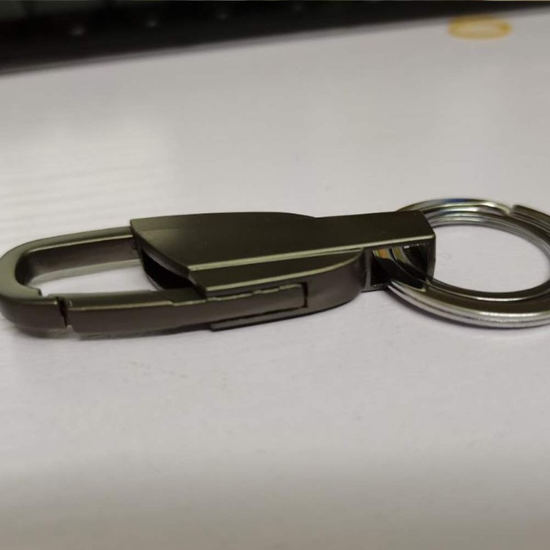 Key Chain, Simple, Car Keychain, Double Ring, Metal, Keyring, Men's,