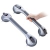 TAILI Grab Bars for Shower,Suction Shower Handles Rails,2 Pack,16.8",Silver
