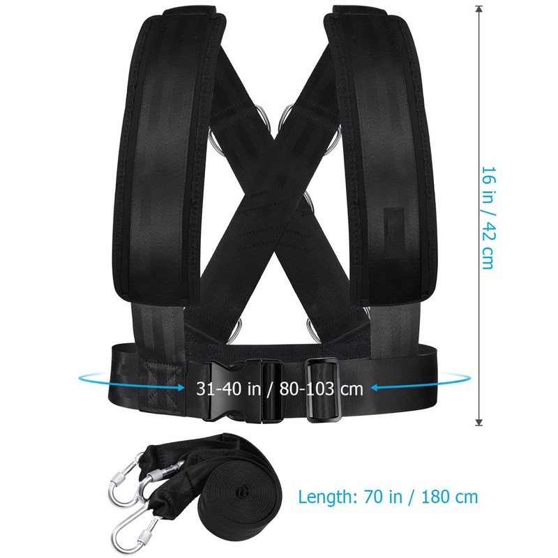 BESPORTBLE Sledge Strap Fitness Resistance Training Pull Strap Strength Training