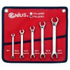 Genius Tools 5PC SAE Flare Nut Wrench Set - FN-005S