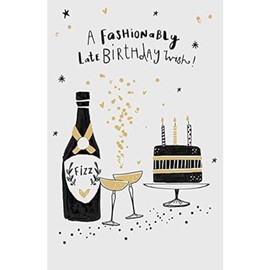 ‎UK Greetings Fashionably Late Belated Birthday Card