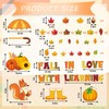 JarThenaAMCS 42Pcs Fall in Love with Learning Bulletin Board Kit