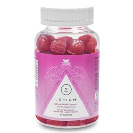 Levium Calming Stress Relief Gummies | Natural Mood Boosting Vitamin Supplement | 60 Count Bottle – 30 Day Supply