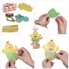 LAMEK 12 Easter chicks craft kit for children, Easter pendant