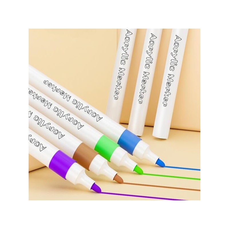 Artbox/Hosa Stationery Artfield Acrylic Art Markers 60 Colors / 아트박스호사문구