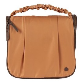 Samantha Brown To-Go Rouched Handle Cosmetic Case (Taupe Colorblock)