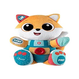 Chicco ABC Foxy Baby Plush Toy, 6 Months, Bilingual Talking Toy, with Interactive Buttons and Montessori Activities, Games for Kids 6 Months - 4 Years