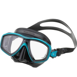 TUSA M-212 Freedom Ceos Scuba Diving Mask, Black/Fishtail Blue