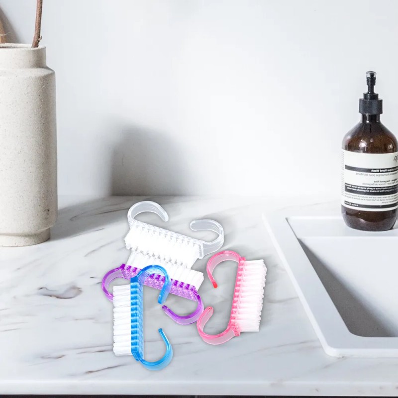 24 Pzs Cepillos Para Uñas Cepillos Limpieza De Uñas Plástico