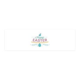 CafePress Happy Easter 42X14 Wall Peel 36x11 Wall Decal, Vinyl Peel, Reusable Cling